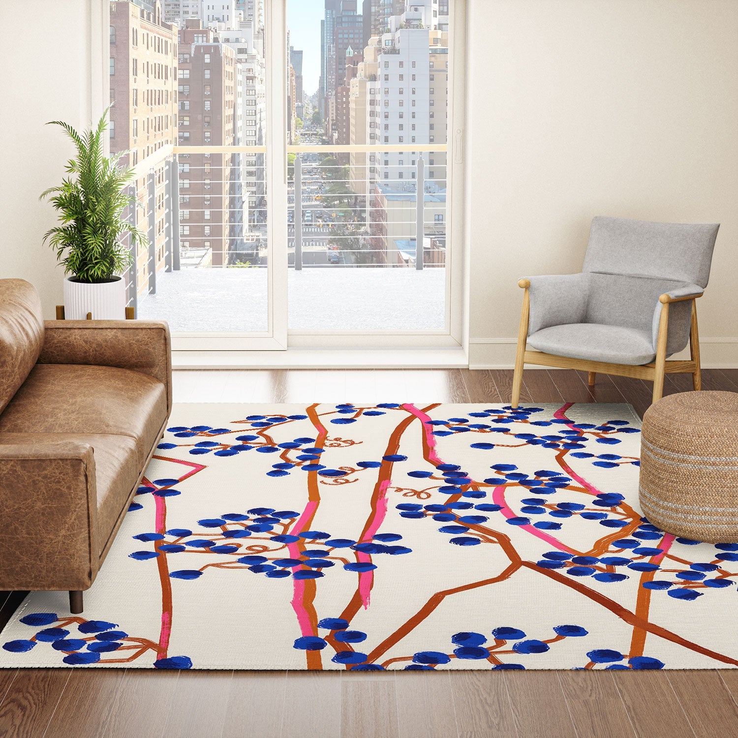83 Oranges Berry Summer Area Rug