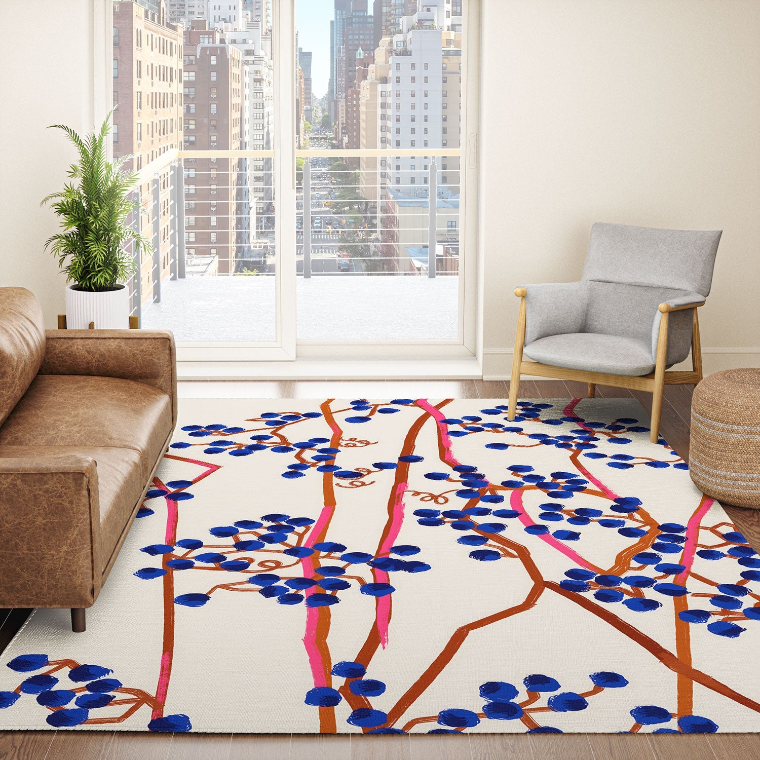 83 Oranges Berry Summer Area Rug
