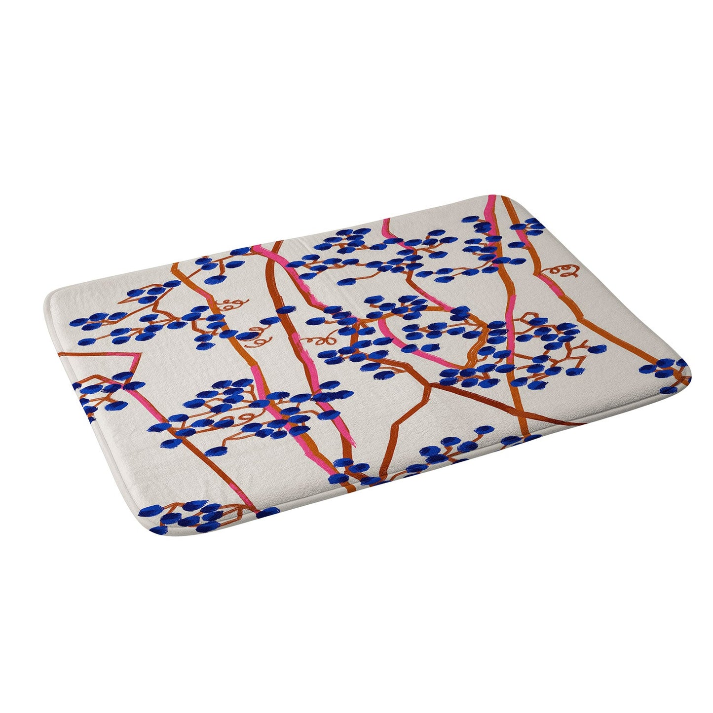 83 Oranges Berry Summer Memory Foam Bath Mat