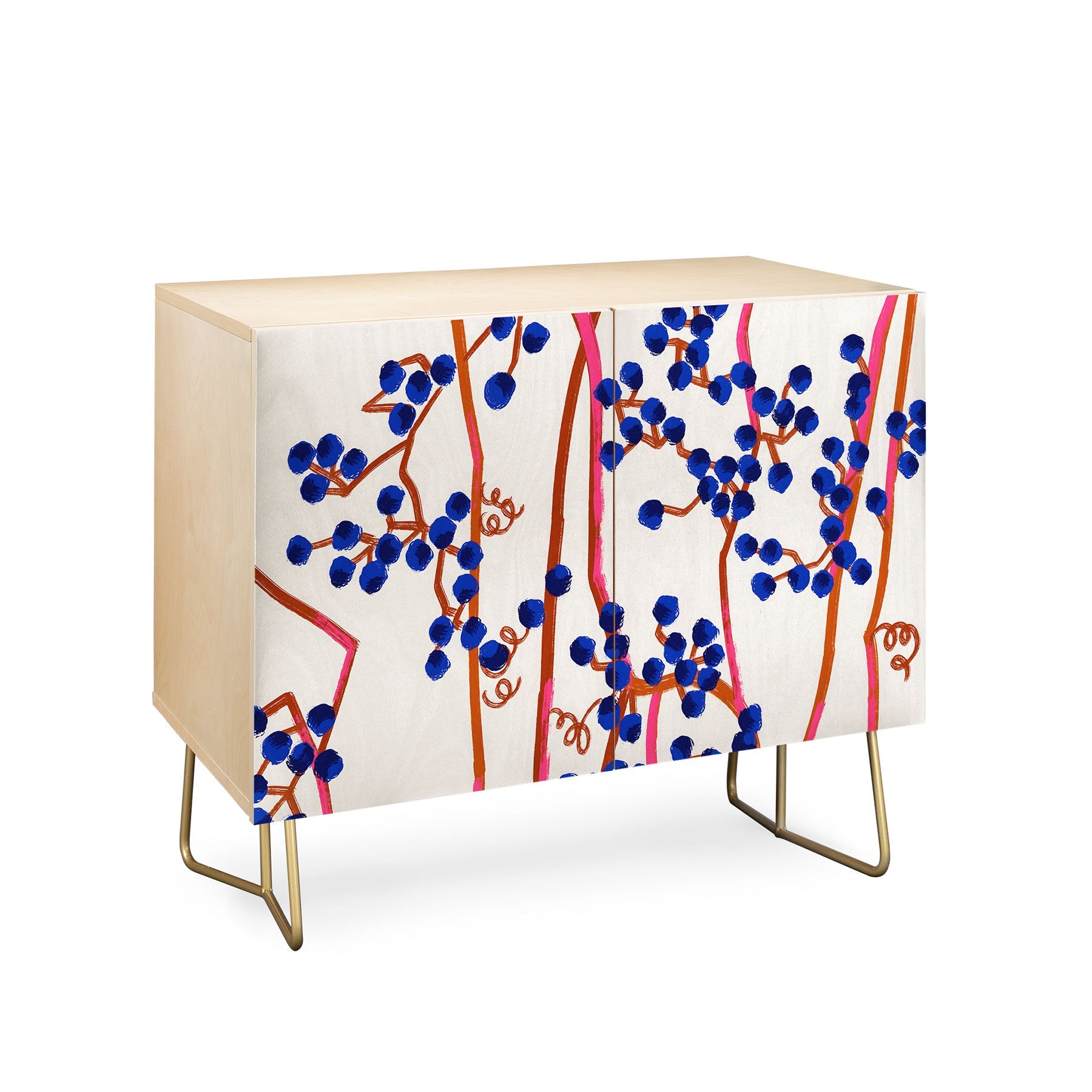83 Oranges Berry Summer Credenza