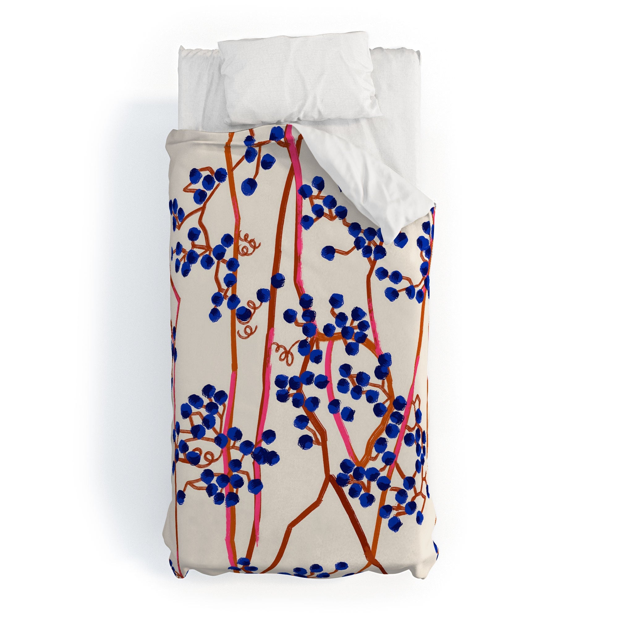 83 Oranges Berry Summer Duvet Cover