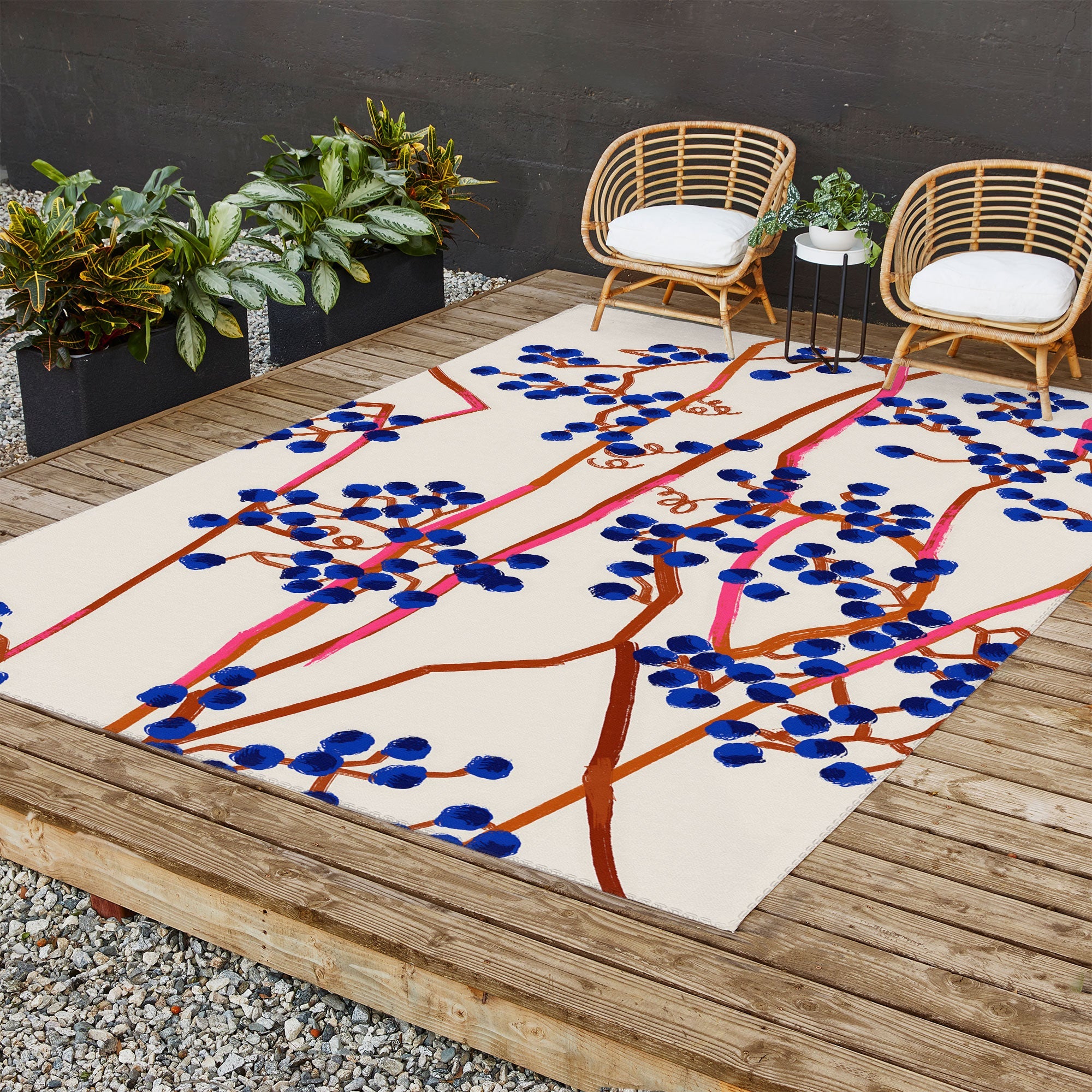 83 Oranges Berry Summer Outdoor Rug