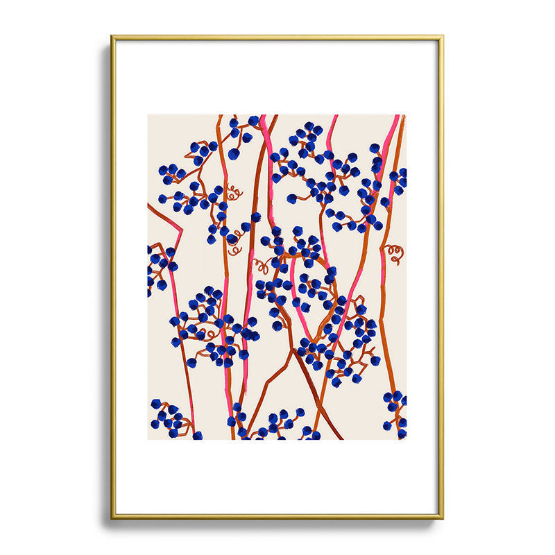 83 Oranges Berry Summer Metal Framed Art Print