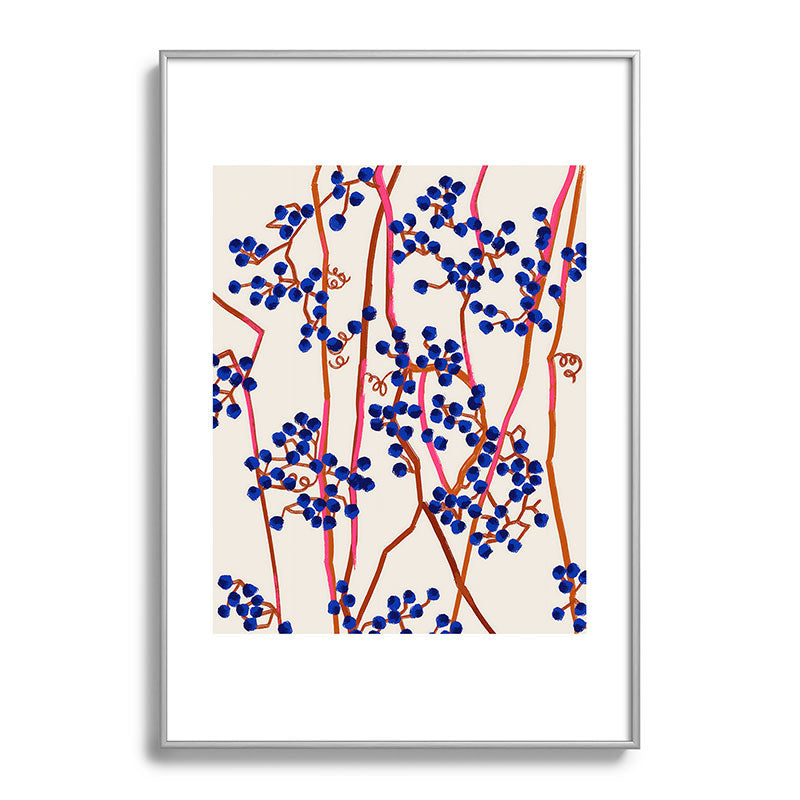 83 Oranges Berry Summer Metal Framed Art Print