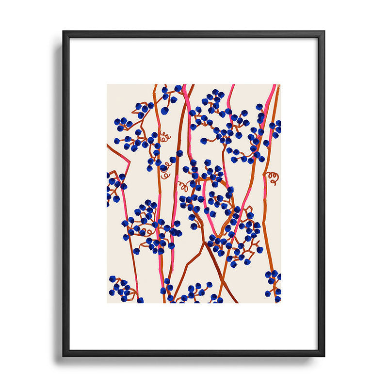 83 Oranges Berry Summer Metal Framed Art Print