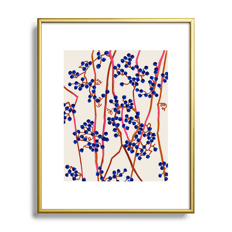 83 Oranges Berry Summer Metal Framed Art Print