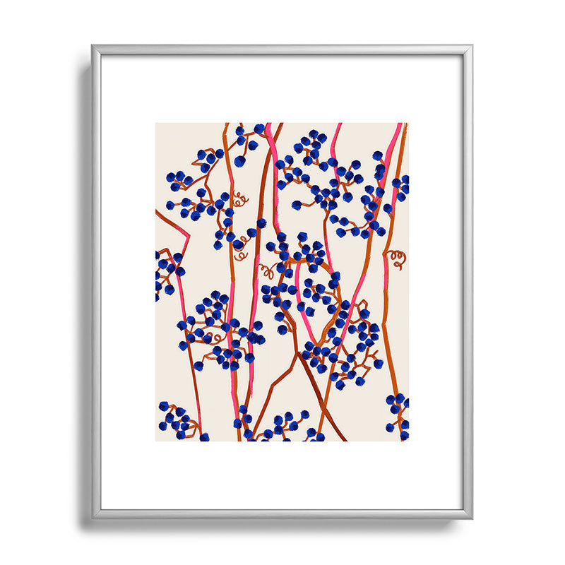 83 Oranges Berry Summer Metal Framed Art Print
