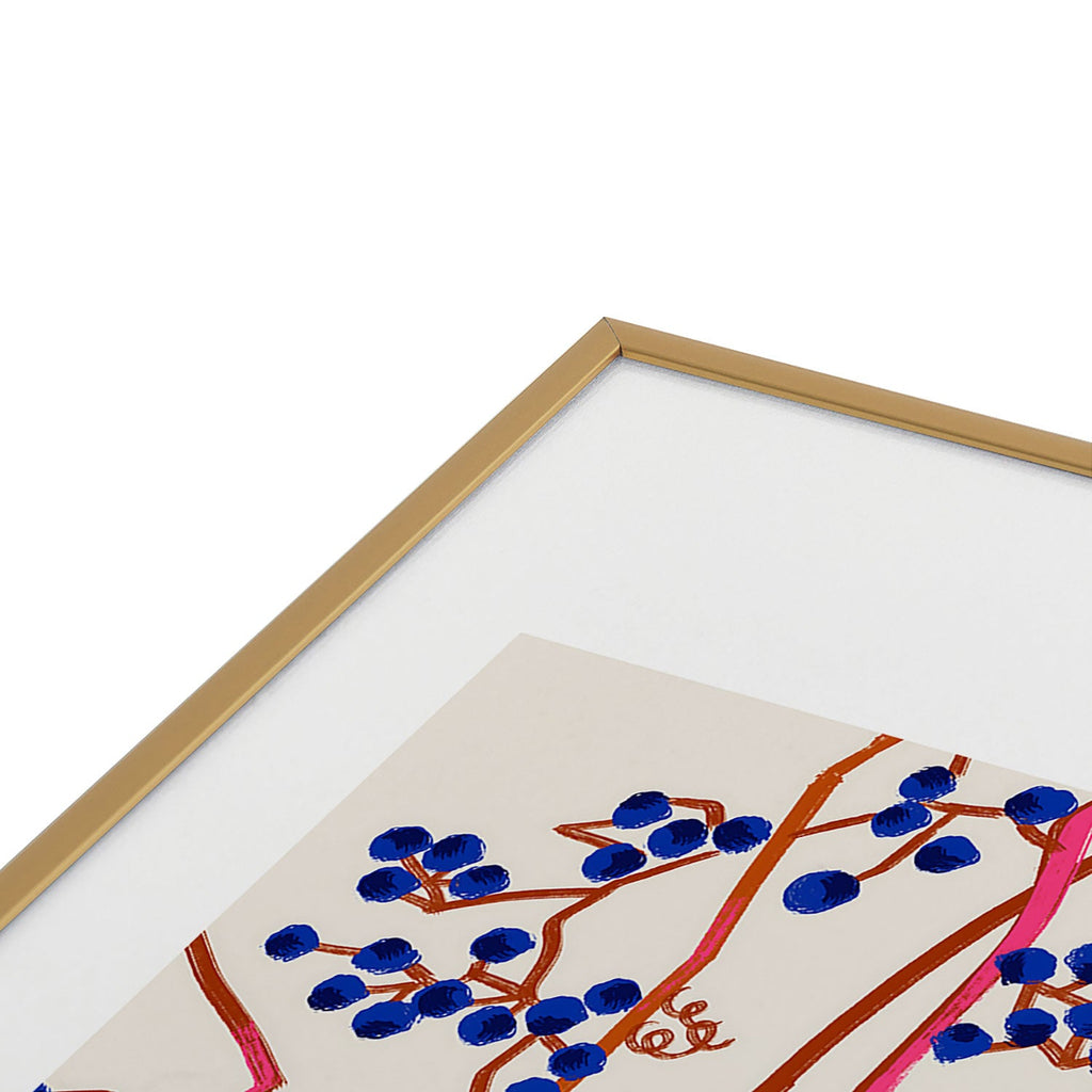83 Oranges Berry Summer Metal Framed Art Print