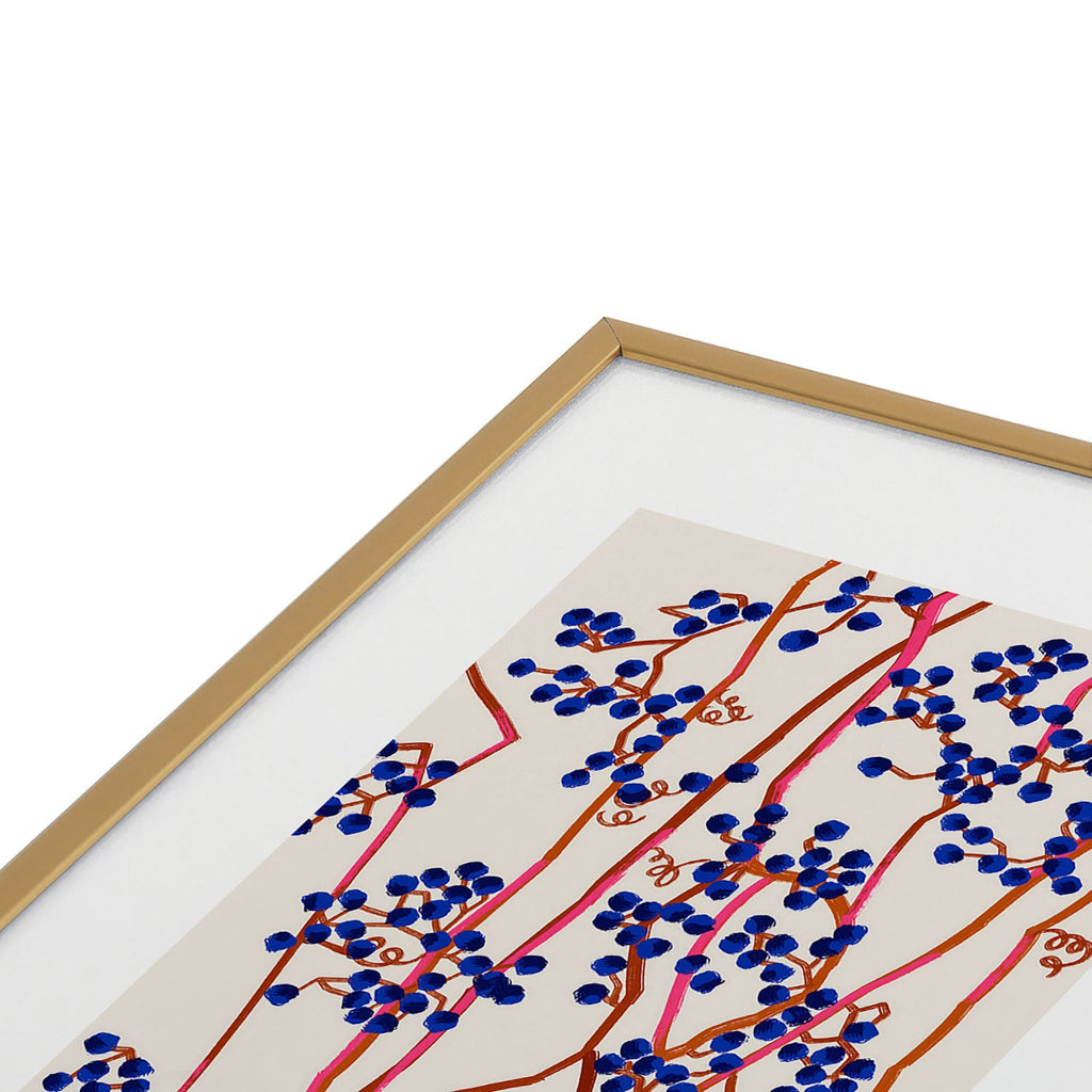 83 Oranges Berry Summer Metal Framed Art Print