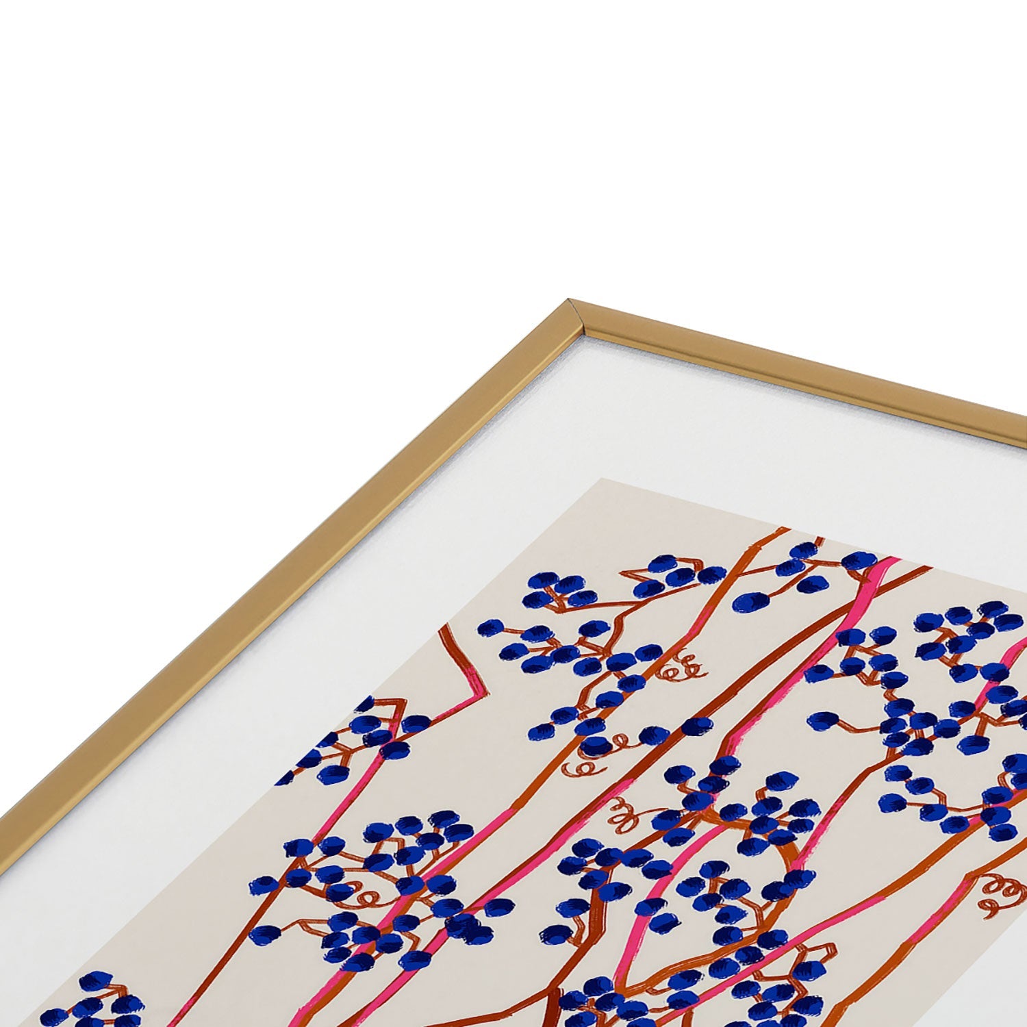 83 Oranges Berry Summer Metal Framed Art Print