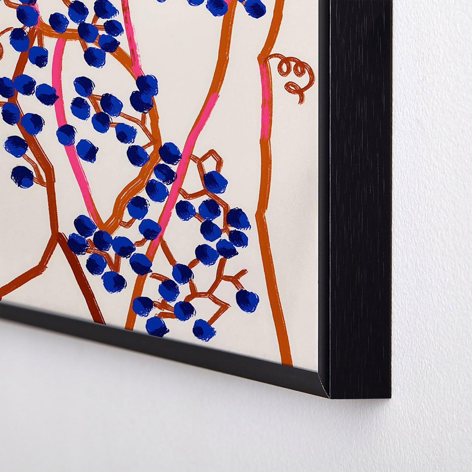 83 Oranges Berry Summer Square Metal Framed Art Print