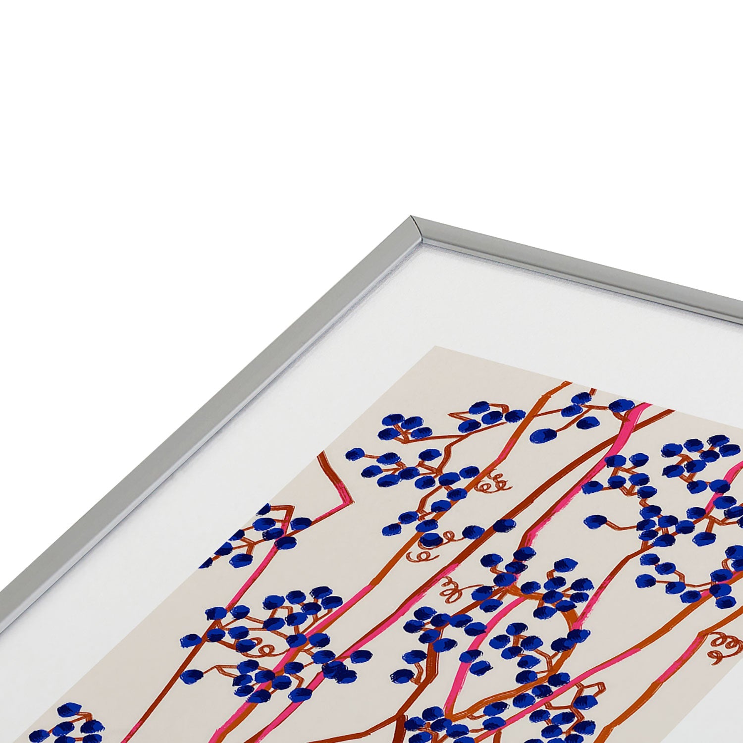 83 Oranges Berry Summer Metal Framed Art Print