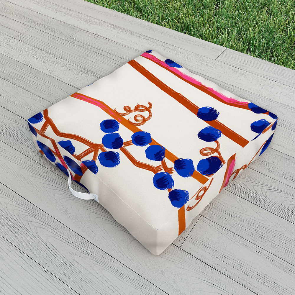 83 Oranges Berry Summer Outdoor Floor Cushion