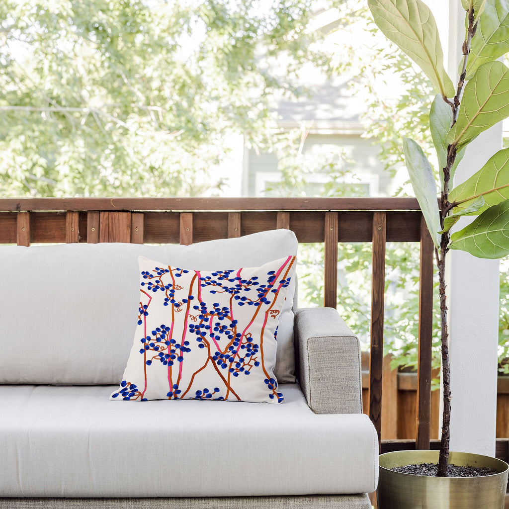 83 Oranges Berry Summer Outdoor Throw Pillow