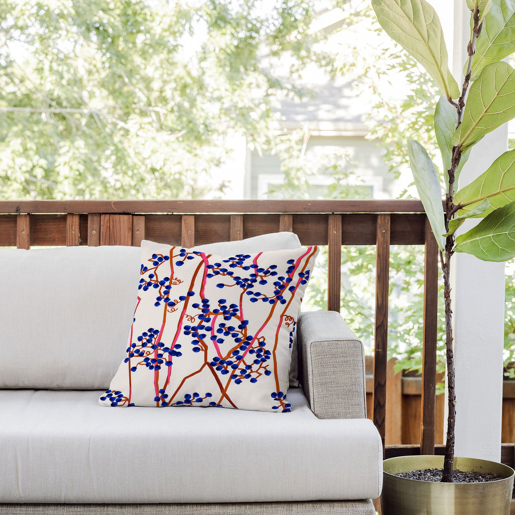 83 Oranges Berry Summer Outdoor Throw Pillow