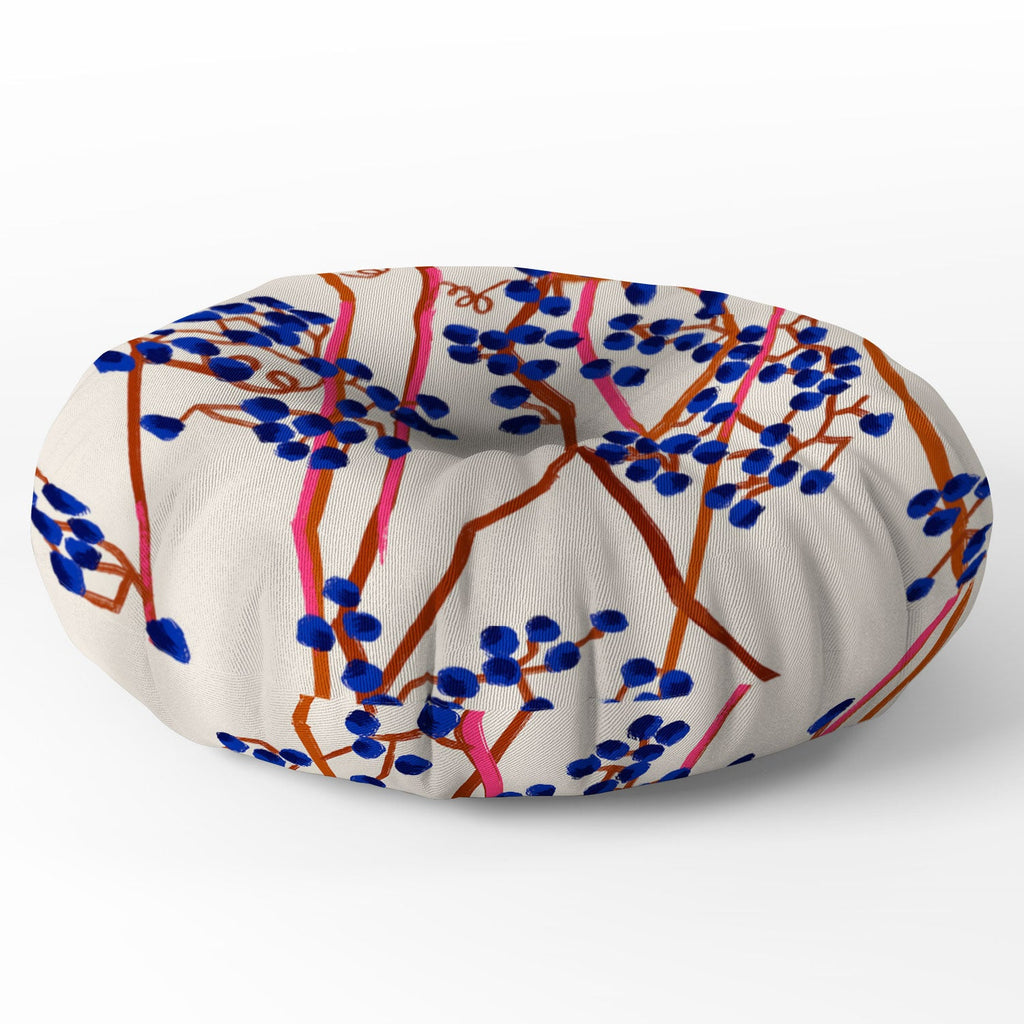 83 Oranges Berry Summer Floor Pillow Round