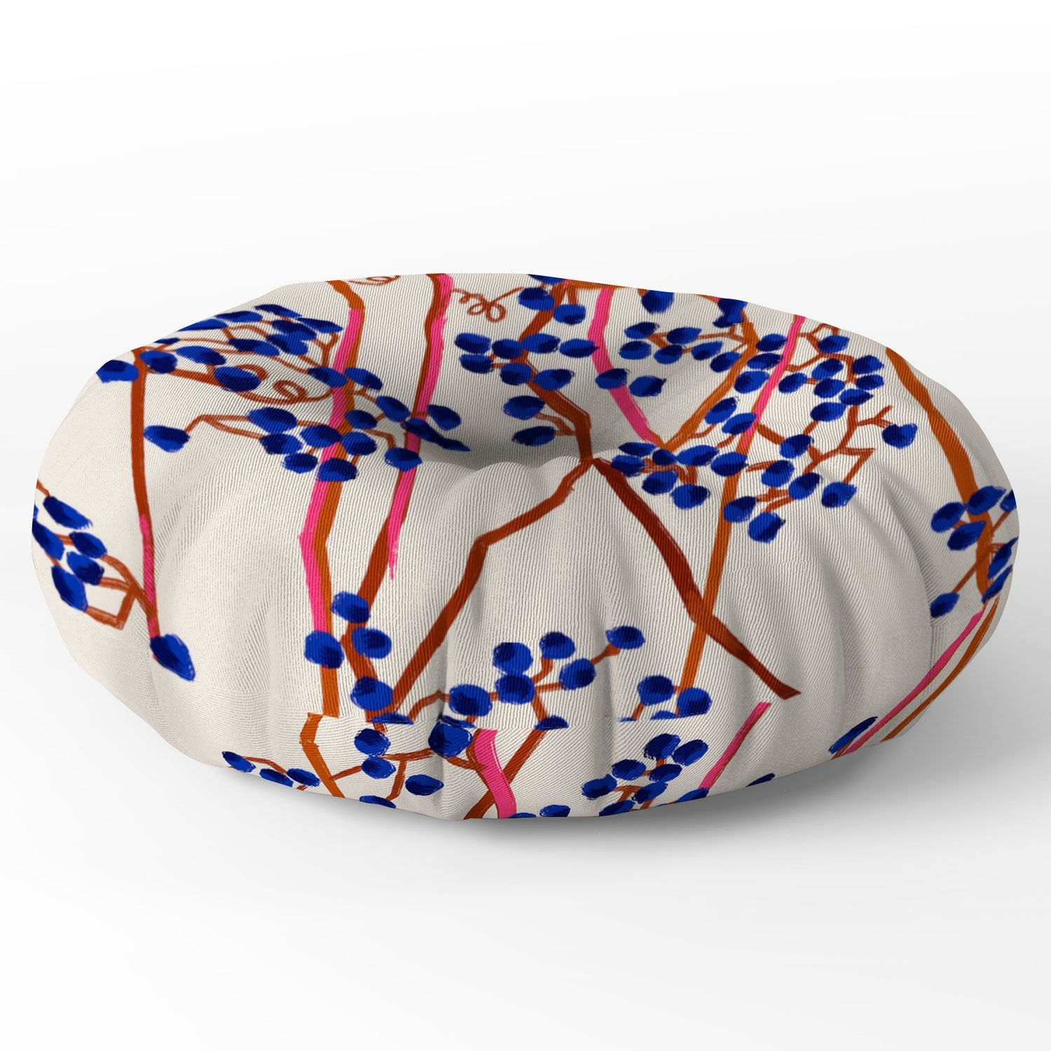 83 Oranges Berry Summer Floor Pillow Round