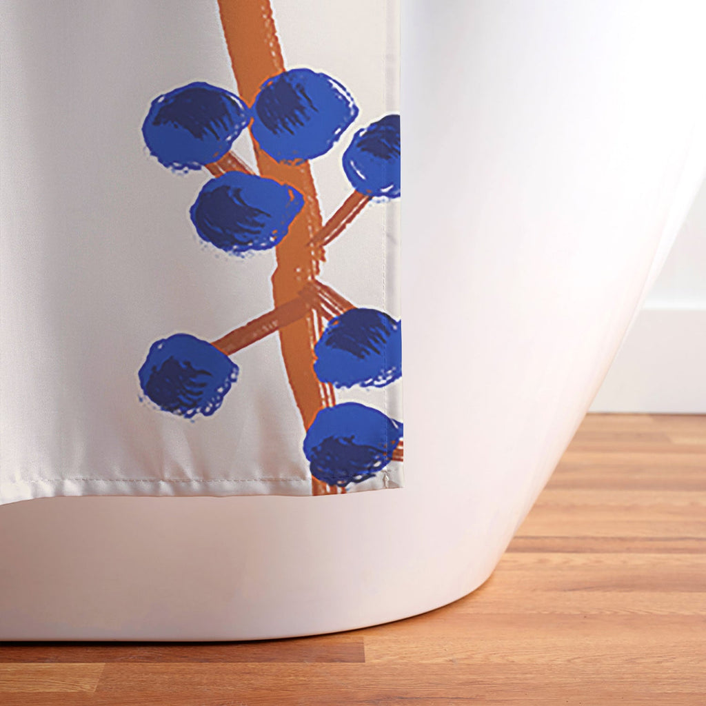 83 Oranges Berry Summer Shower Curtain