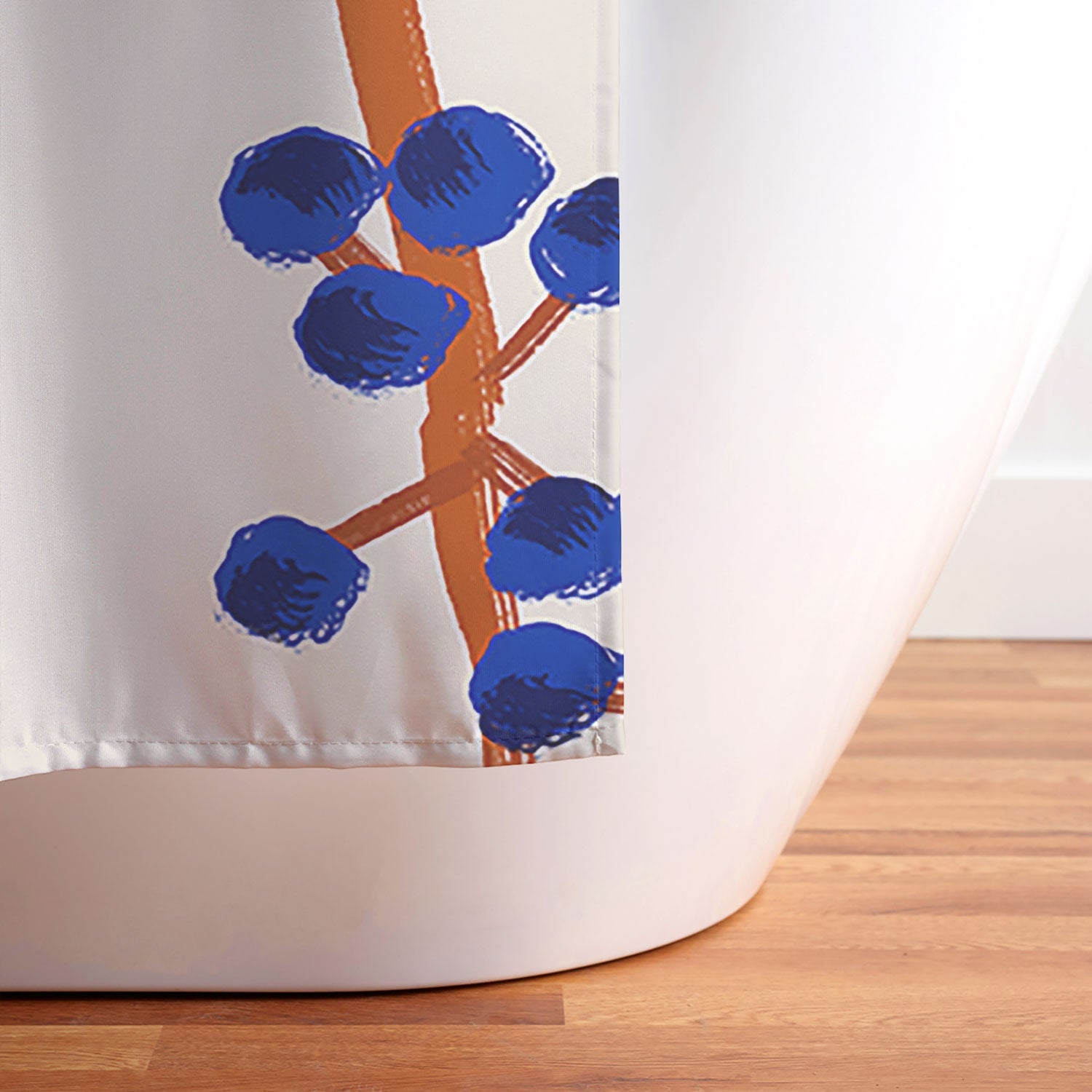 83 Oranges Berry Summer Shower Curtain