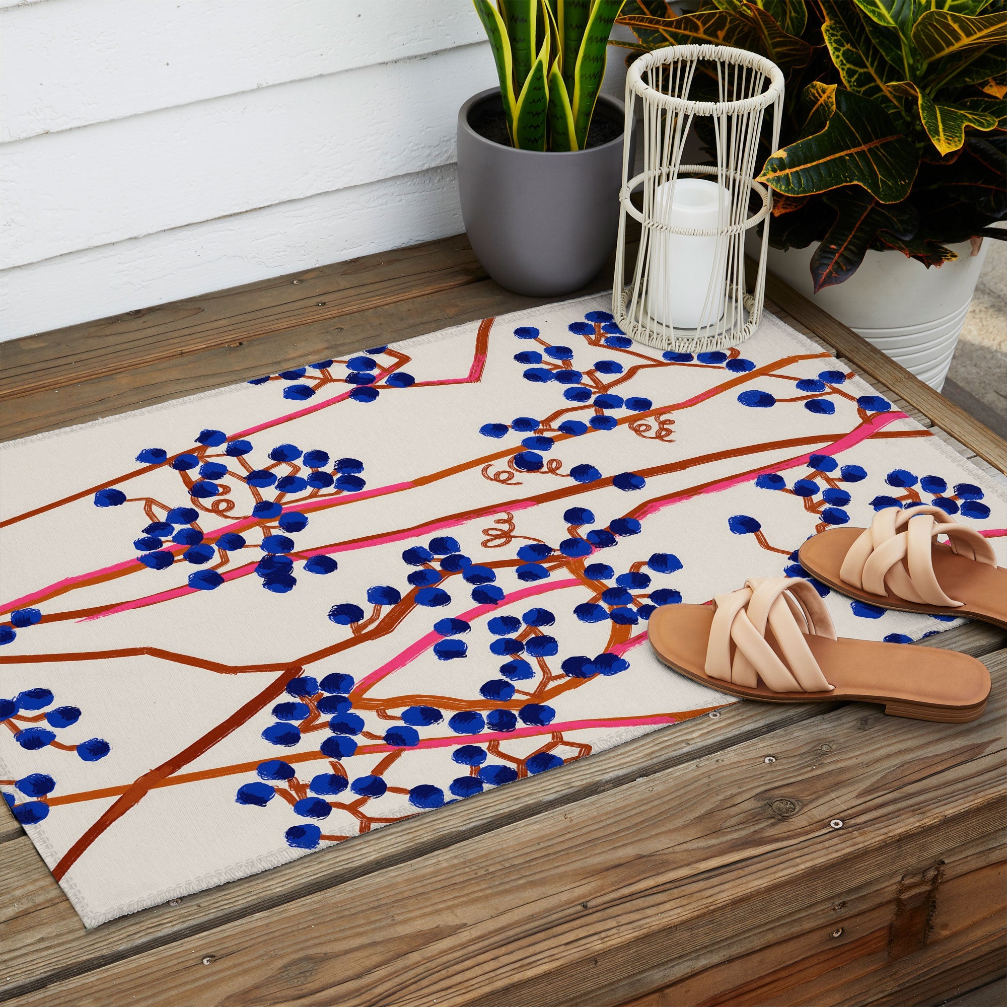 83 Oranges Berry Summer Outdoor Rug