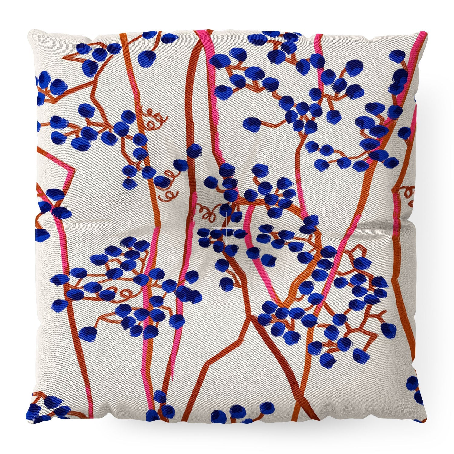 83 Oranges Berry Summer Floor Pillow Square