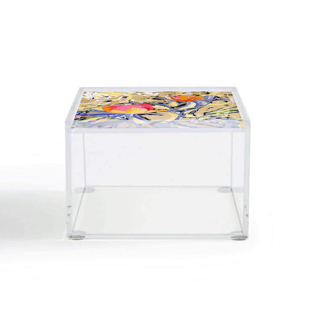 83 Oranges Blooms in The Butter Forest Acrylic Box