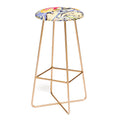 83 Oranges Blooms in The Butter Forest Bar Stool