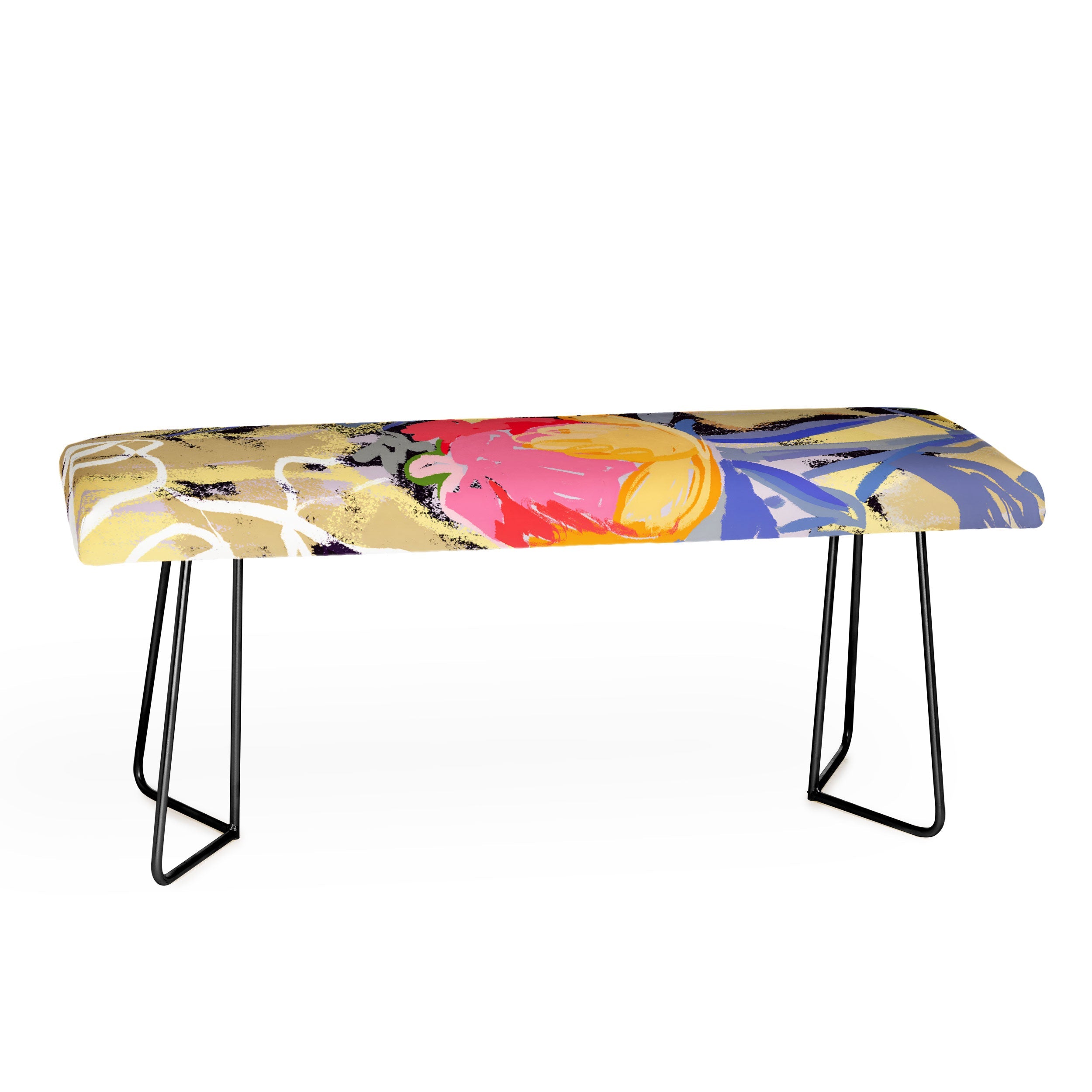 83 Oranges Blooms in The Butter Forest Bench