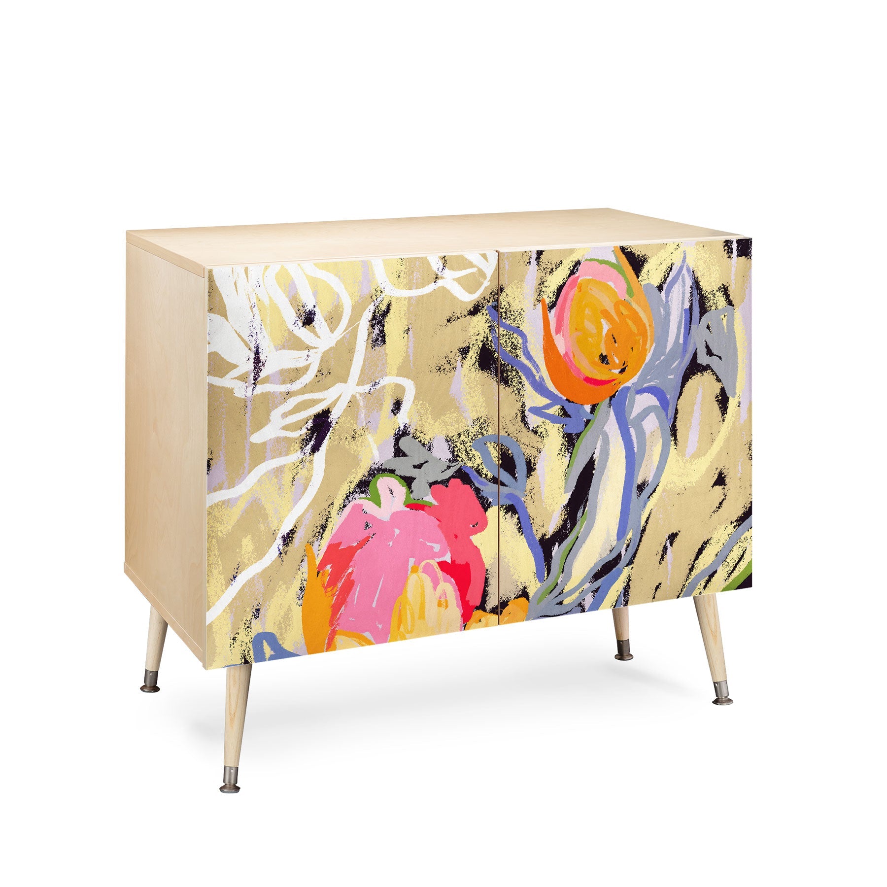 83 Oranges Blooms in The Butter Forest Credenza