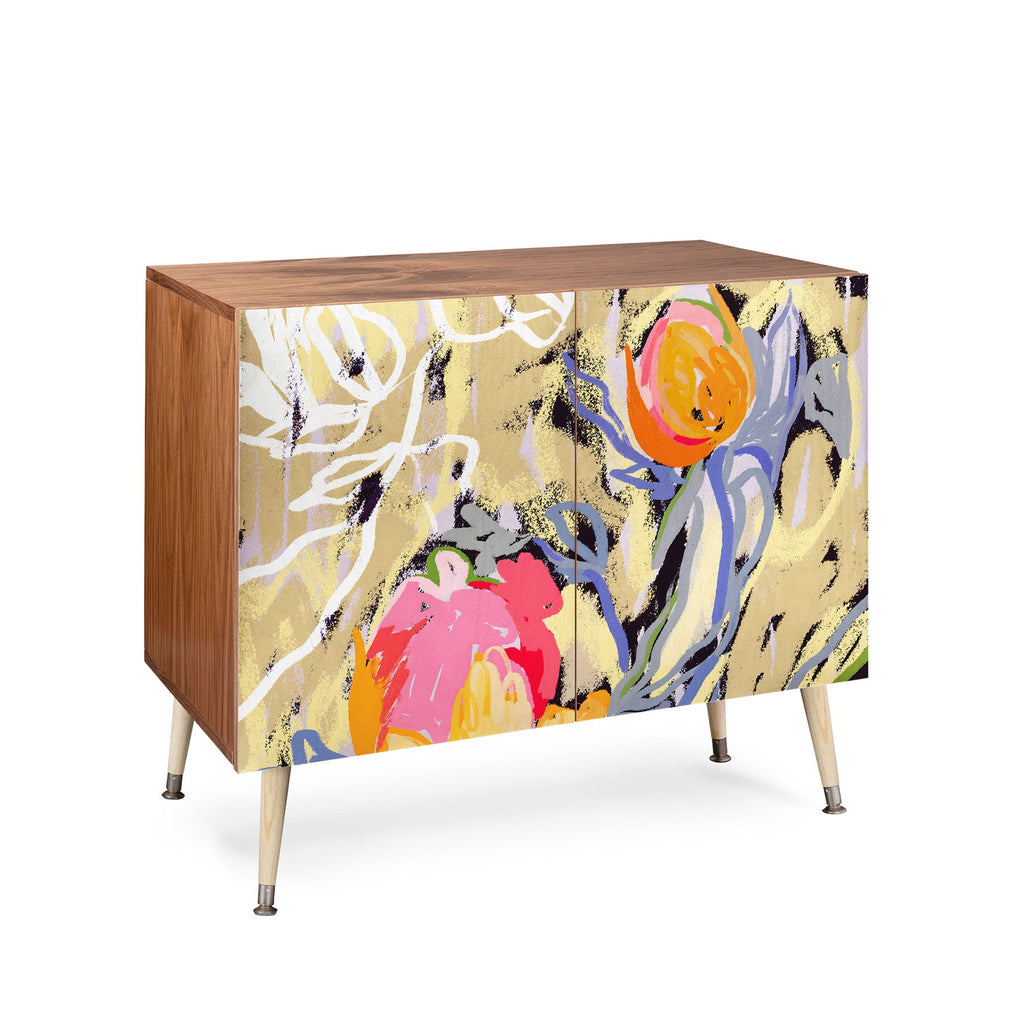 83 Oranges Blooms in The Butter Forest Credenza