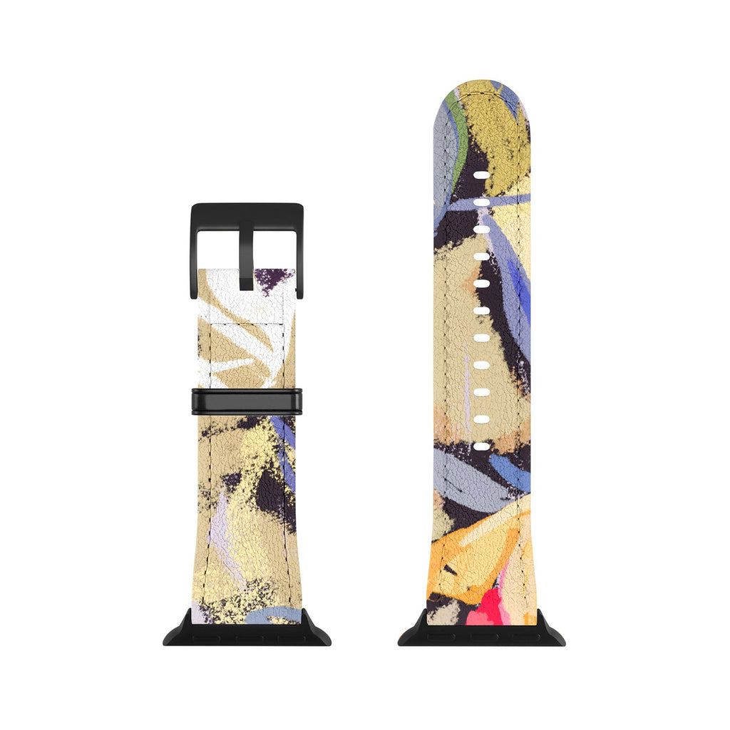 83 Oranges Blooms in The Butter Forest Apple Watch Band