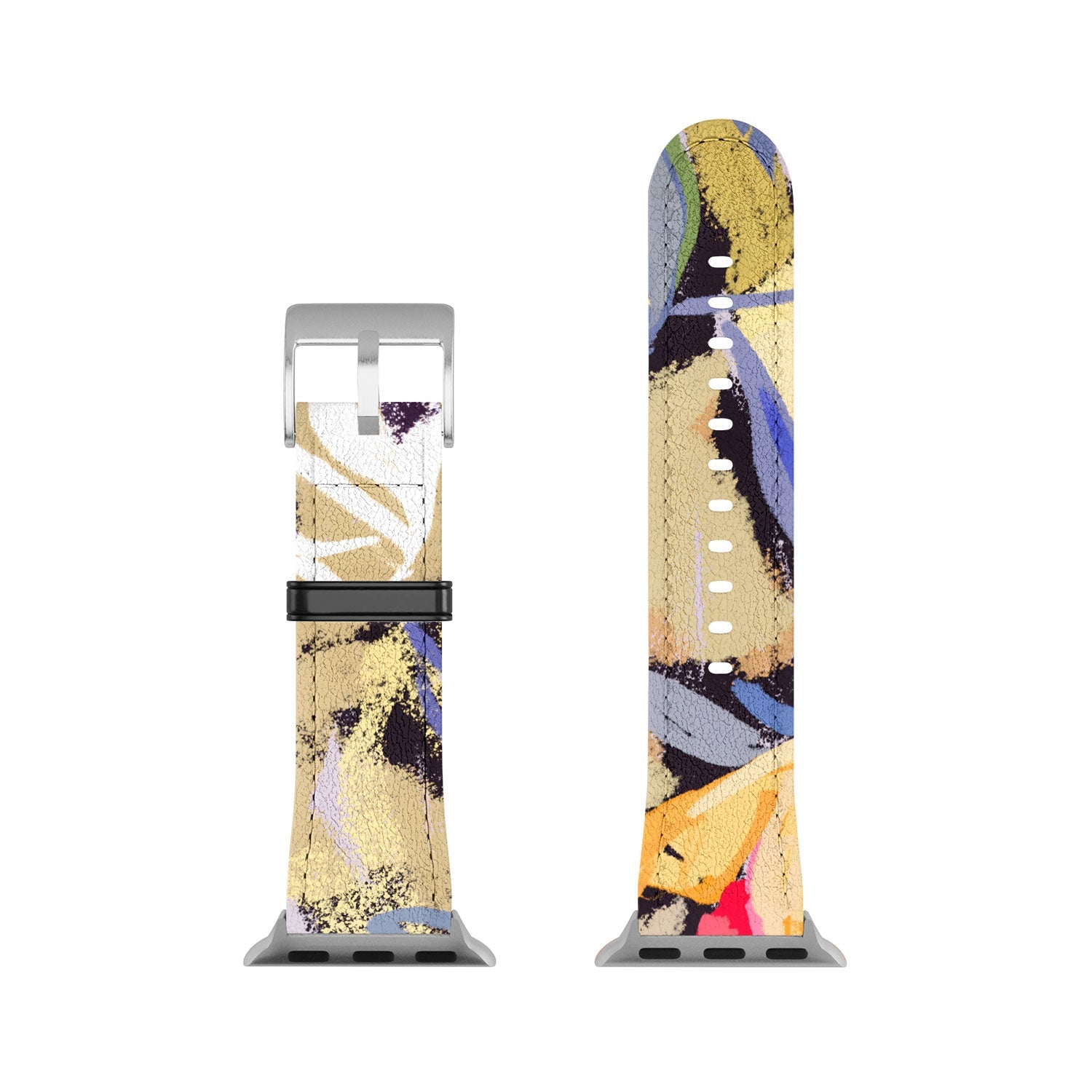 83 Oranges Blooms in The Butter Forest Apple Watch Band