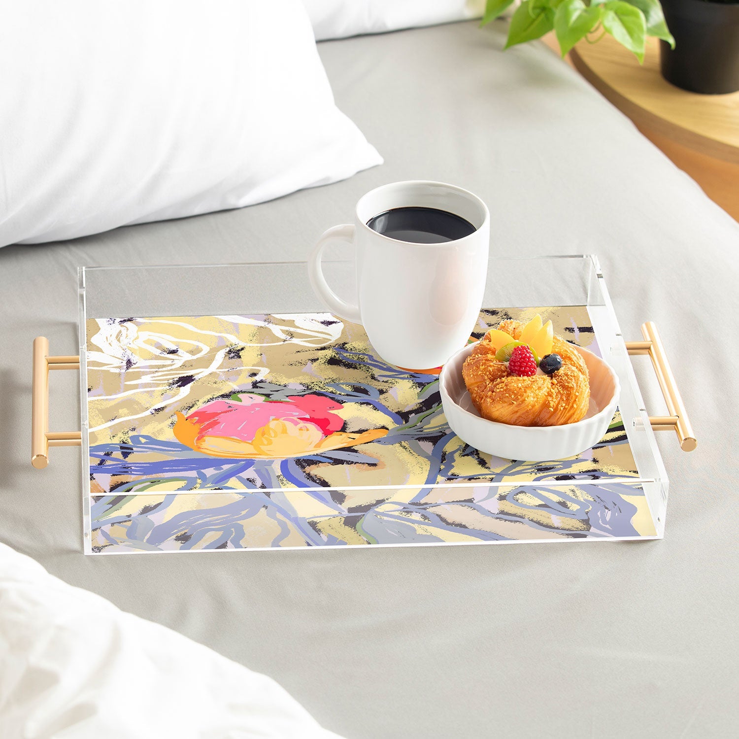 83 Oranges Blooms in The Butter Forest Acrylic Tray