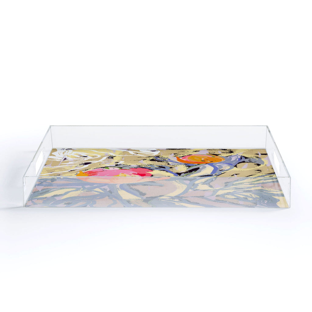 83 Oranges Blooms in The Butter Forest Acrylic Tray