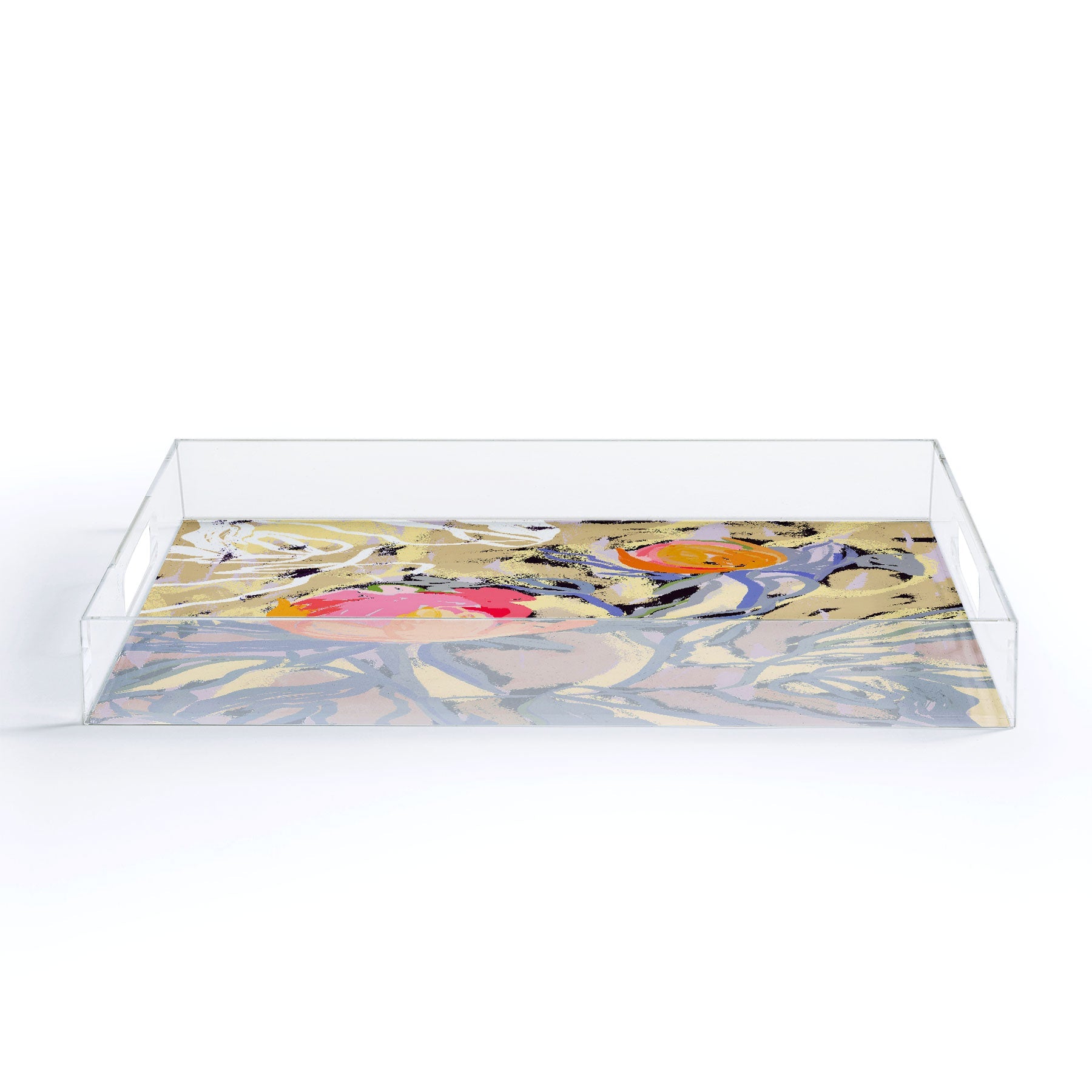 83 Oranges Blooms in The Butter Forest Acrylic Tray
