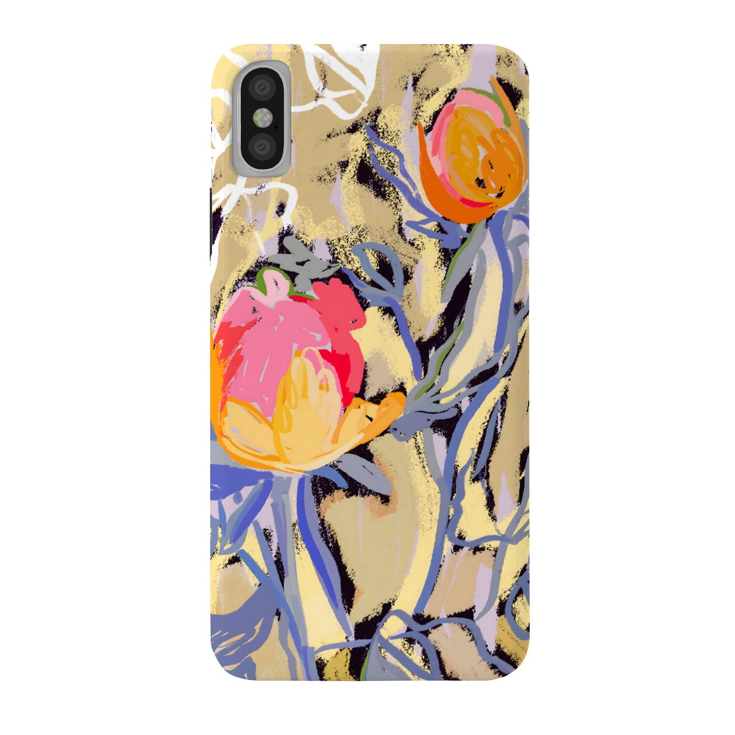 83 Oranges Blooms in The Butter Forest Phone Case