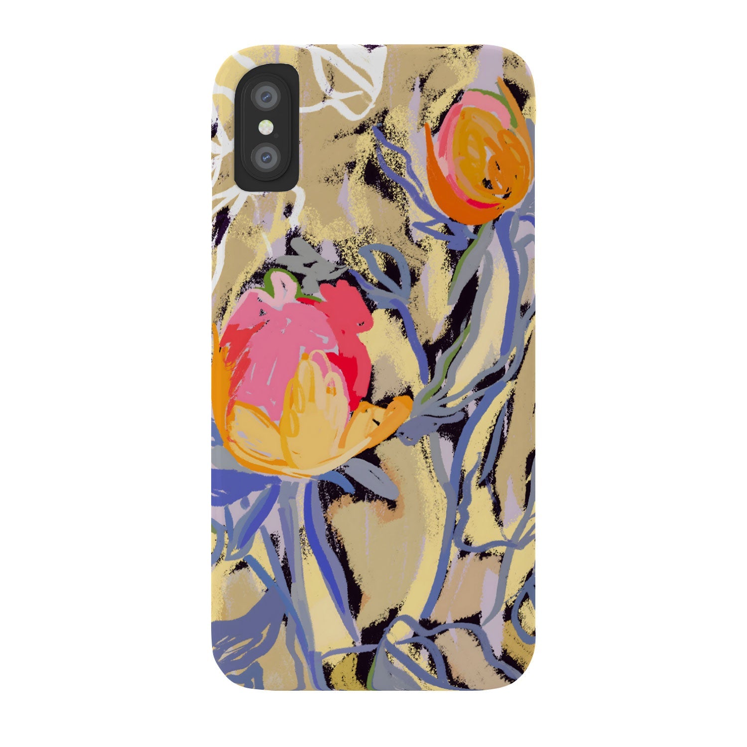 83 Oranges Blooms in The Butter Forest Phone Case