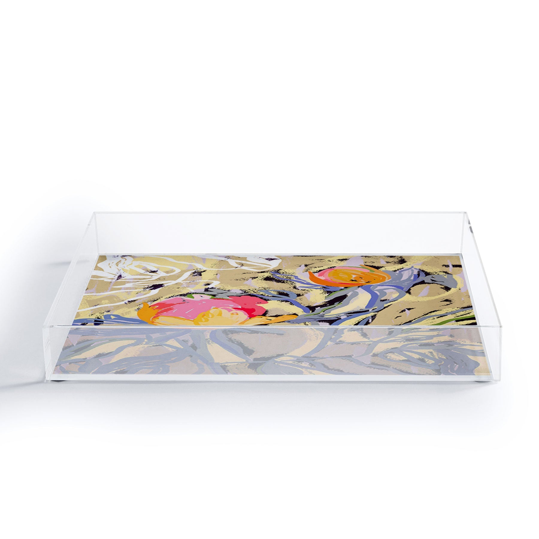 83 Oranges Blooms in The Butter Forest Acrylic Tray