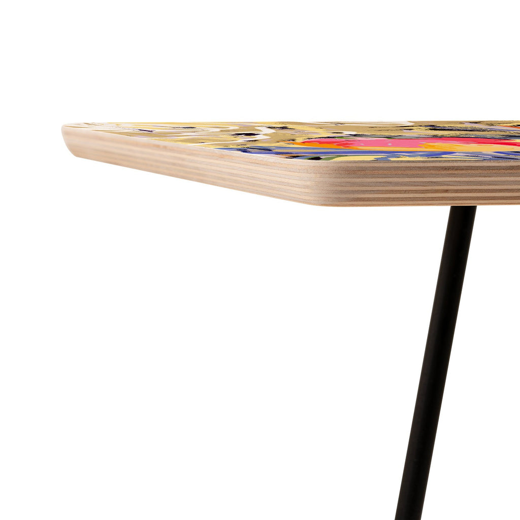 83 Oranges Blooms in The Butter Forest Side Table