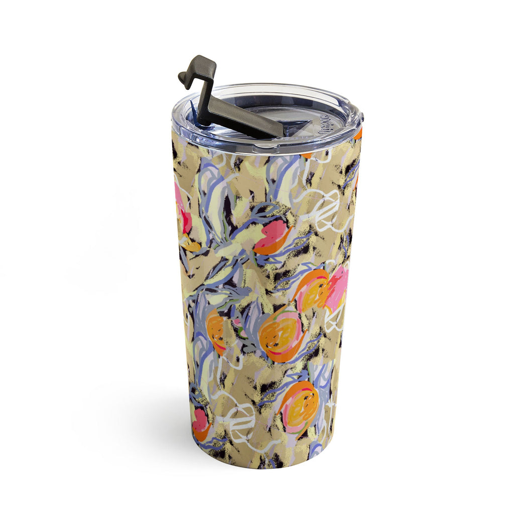 83 Oranges Blooms in The Butter Forest Travel Mug