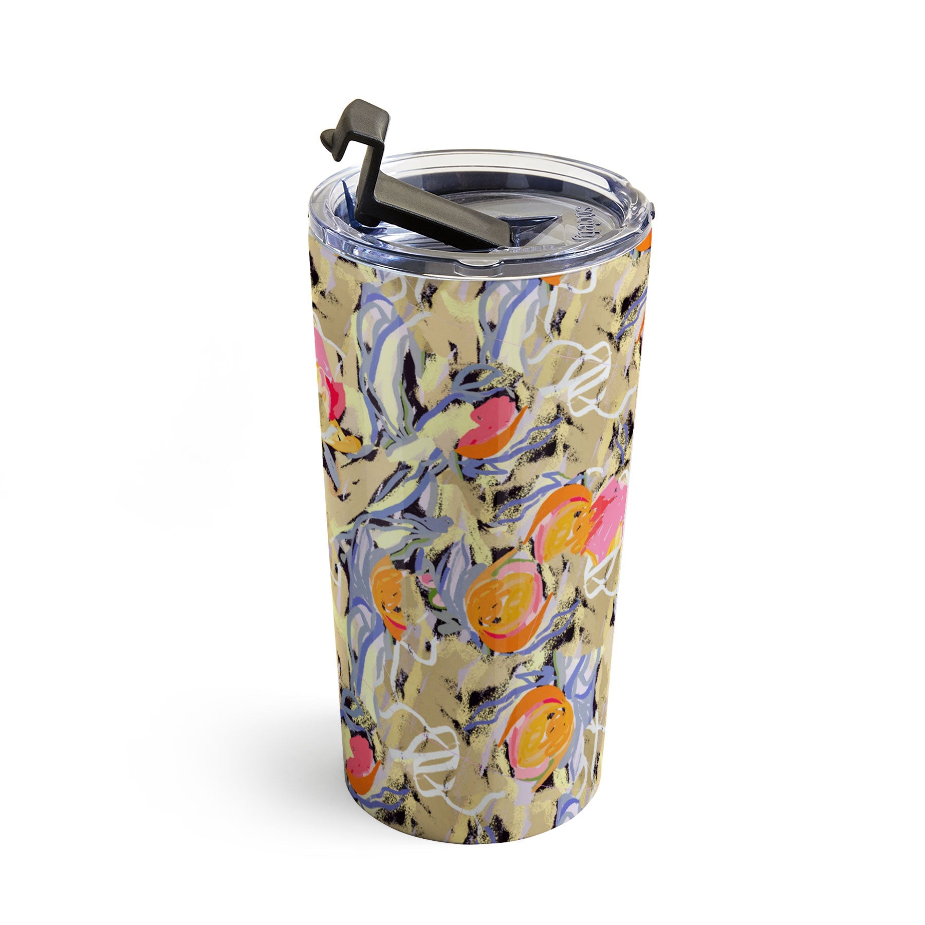 83 Oranges Blooms in The Butter Forest Travel Mug
