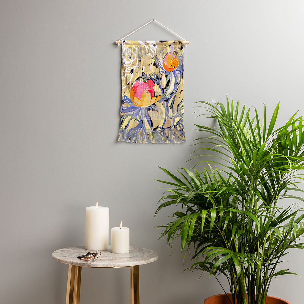 83 Oranges Blooms in The Butter Forest Wall Hanging Portrait