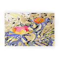 83 Oranges Blooms in The Butter Forest Welcome Mat