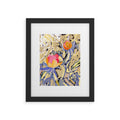 83 Oranges Blooms in The Butter Forest Framed Art Print