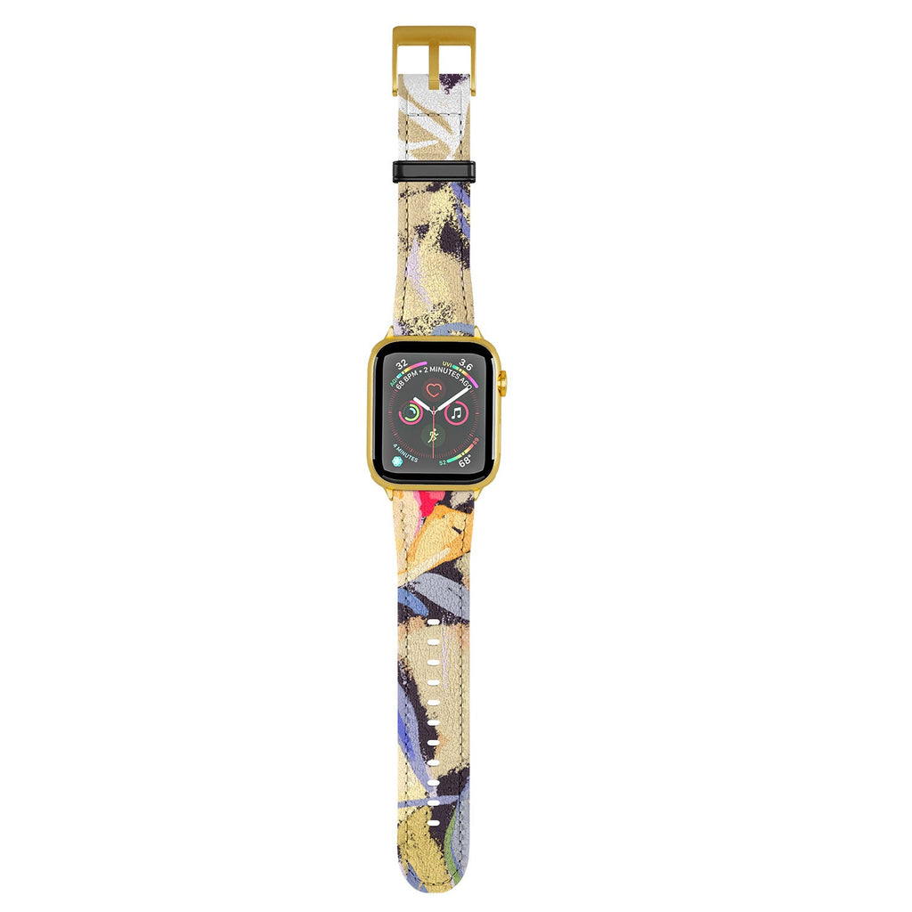 83 Oranges Blooms in The Butter Forest Apple Watch Band
