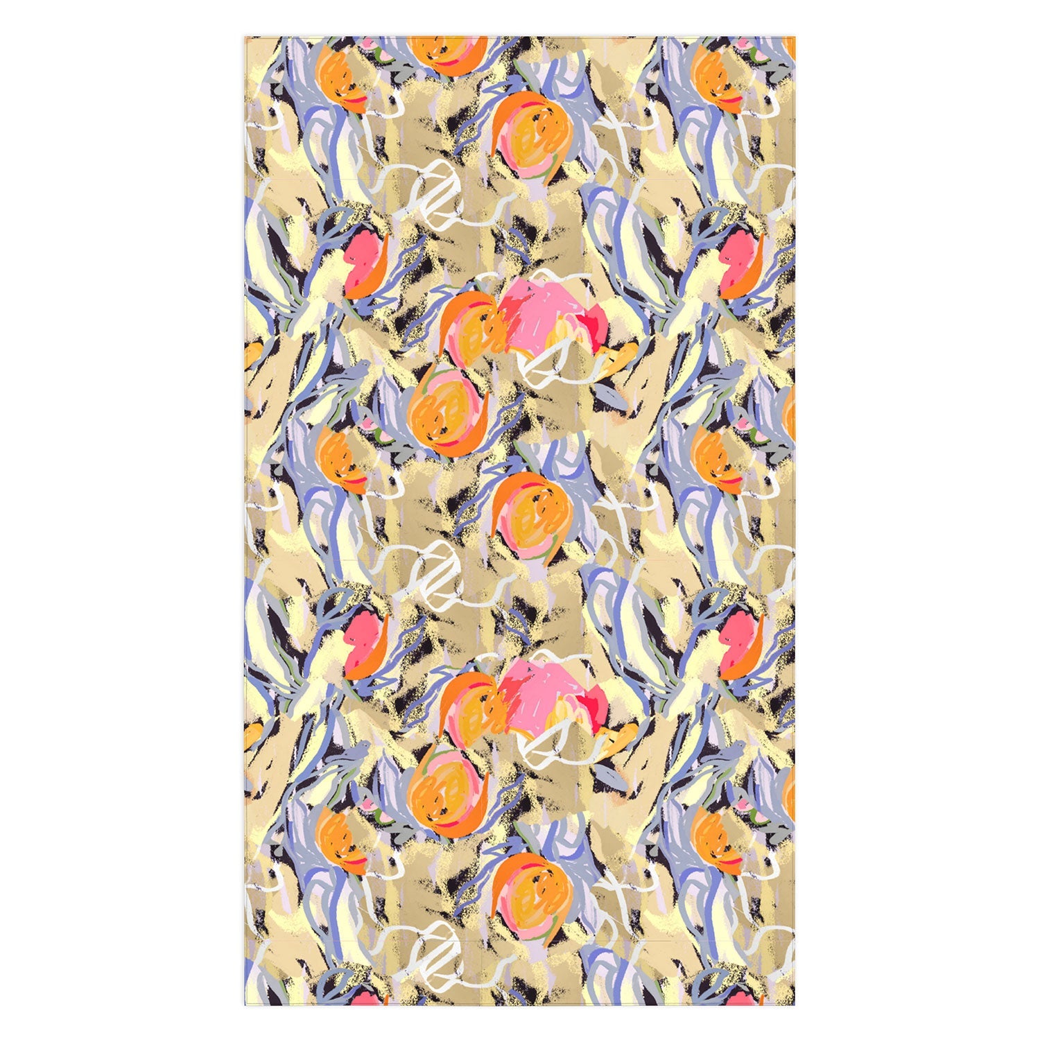 83 Oranges Blooms in The Butter Forest Tablecloth
