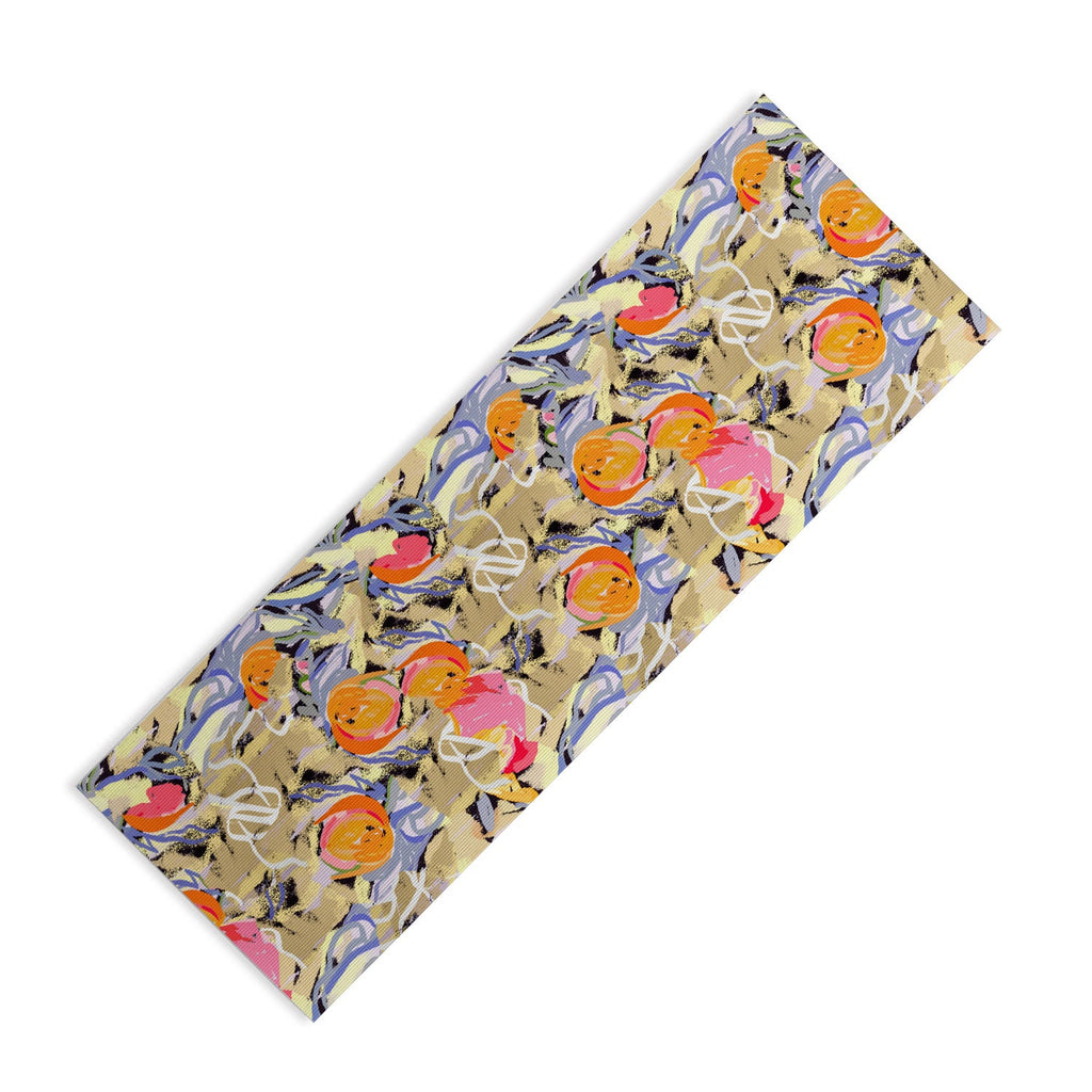 83 Oranges Blooms in The Butter Forest Yoga Mat