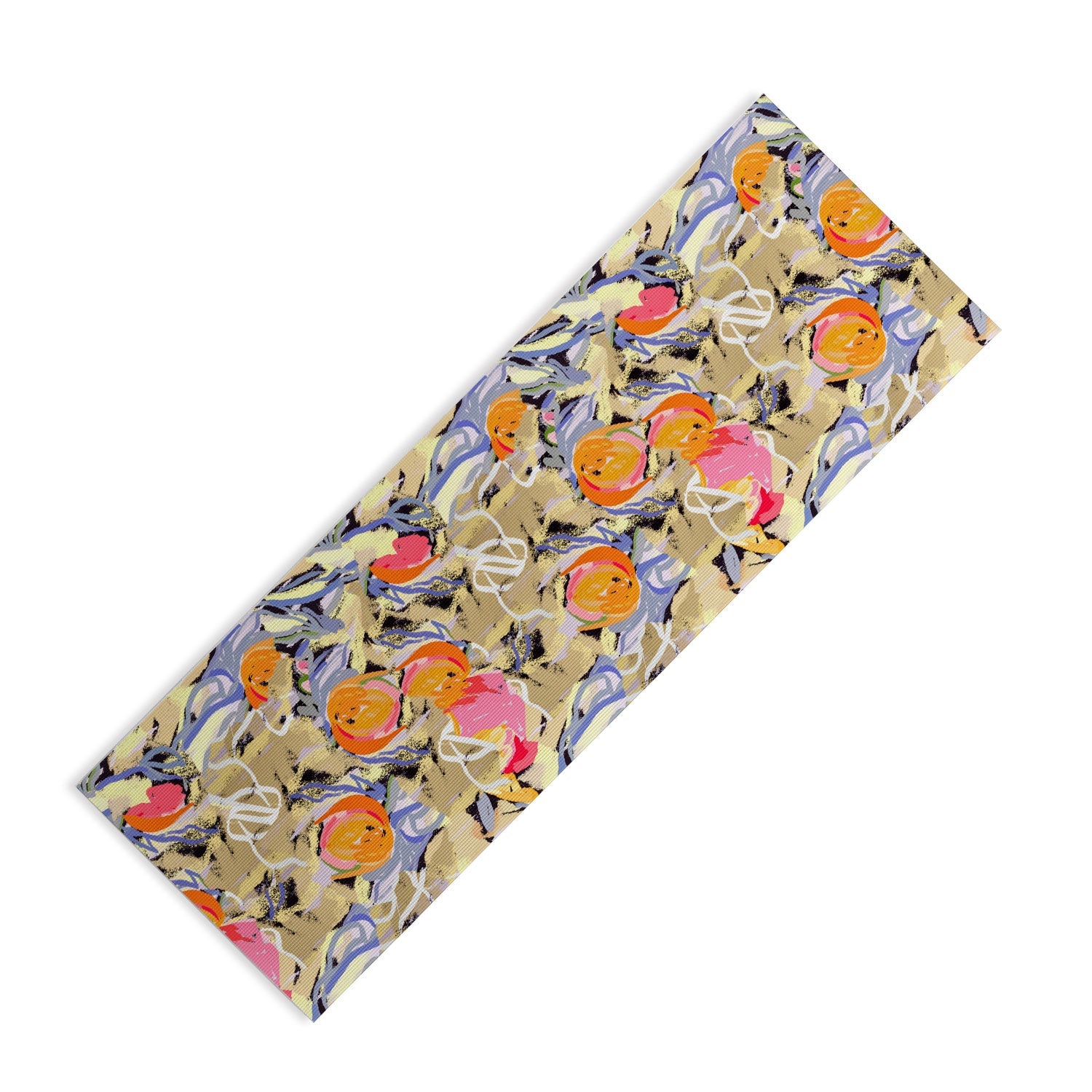 83 Oranges Blooms in The Butter Forest Yoga Mat