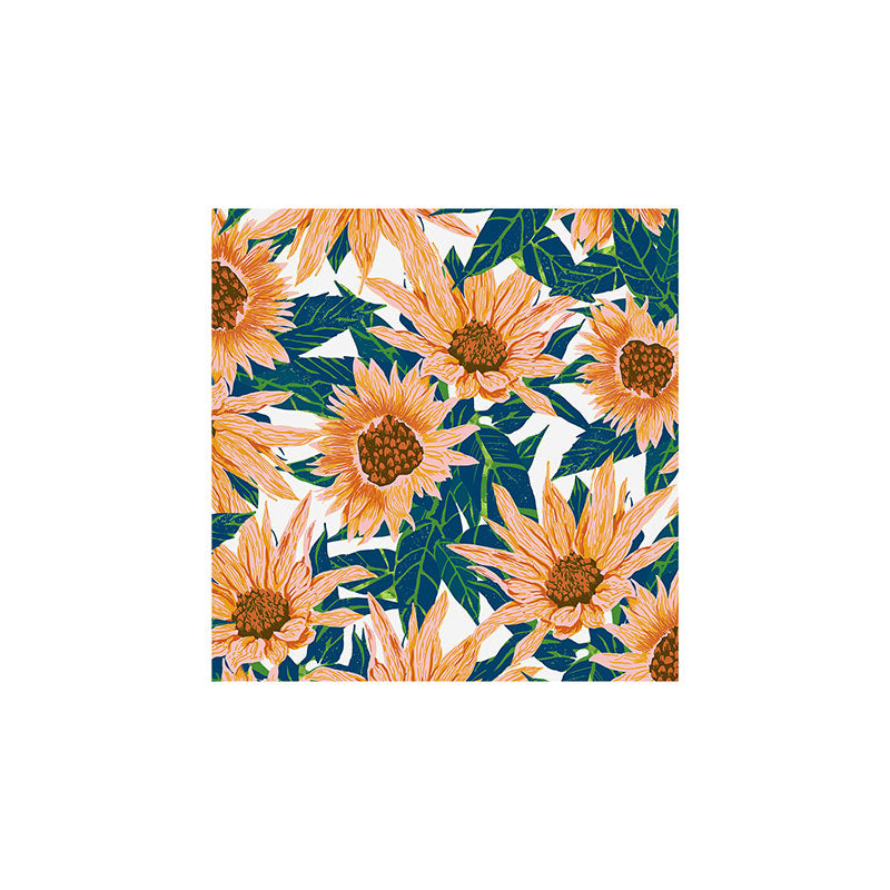 83 Oranges Blush Sunflowers Art Print