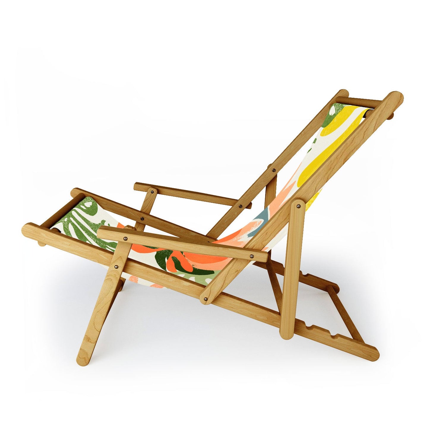 83 Oranges Flowers Rain Summer Floral Sling Chair